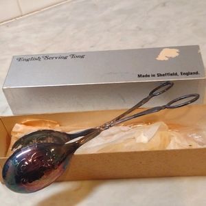 English Serving Tong Made in Sheffield England NWT